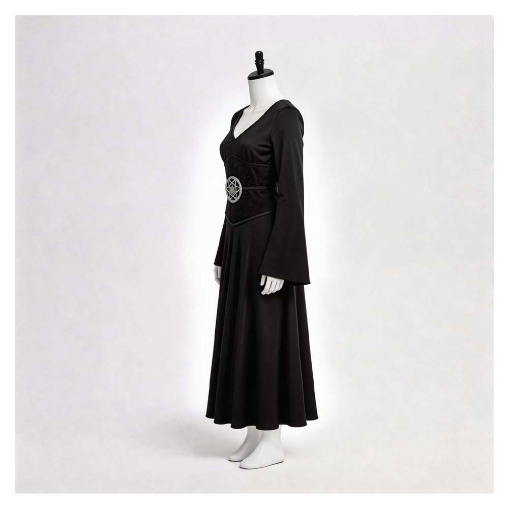 Beetlejuice Lydia Women Black Dress Outfits Halloween Carnival Cosplay Costume