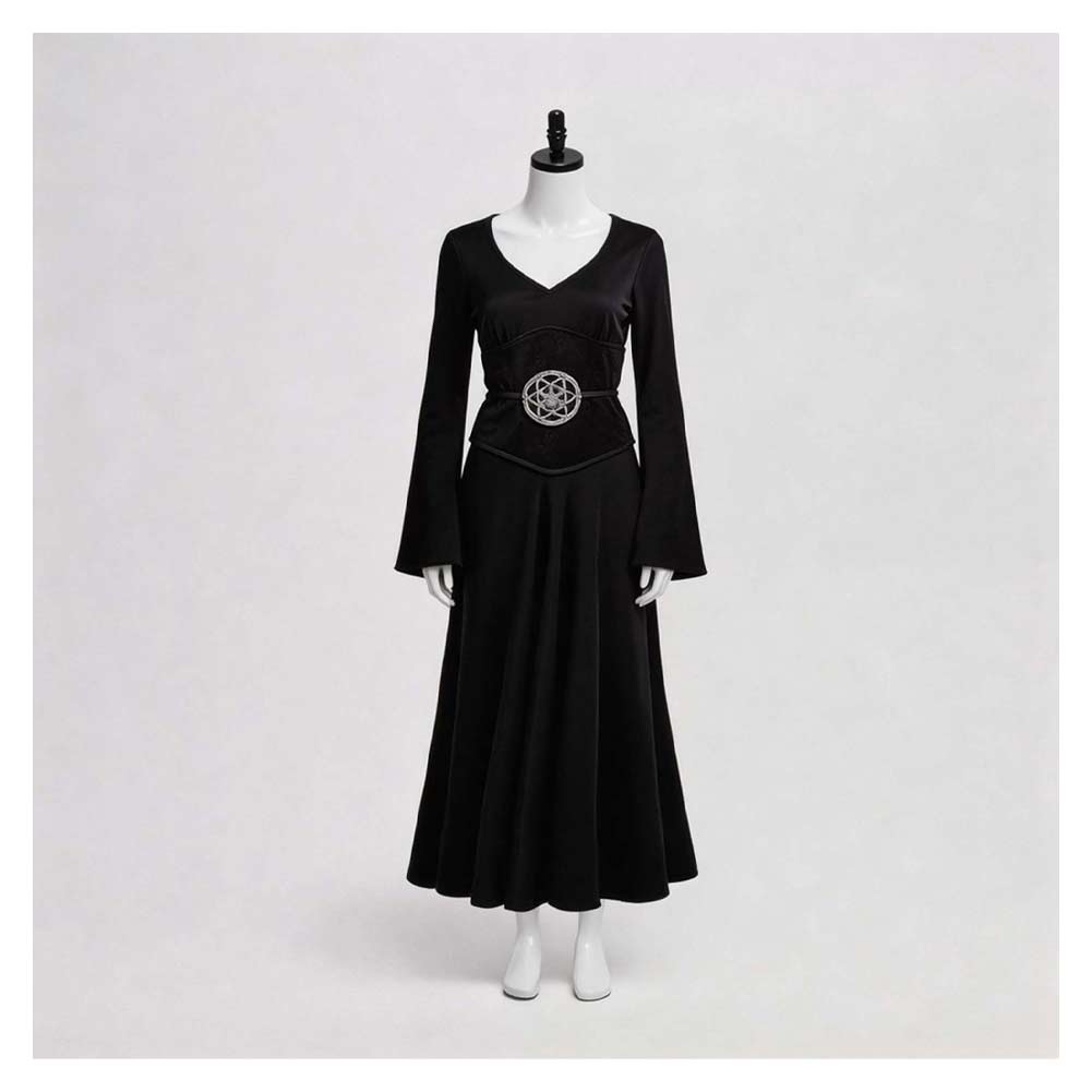 Beetlejuice Lydia Women Black Dress Outfits Halloween Carnival Cosplay Costume