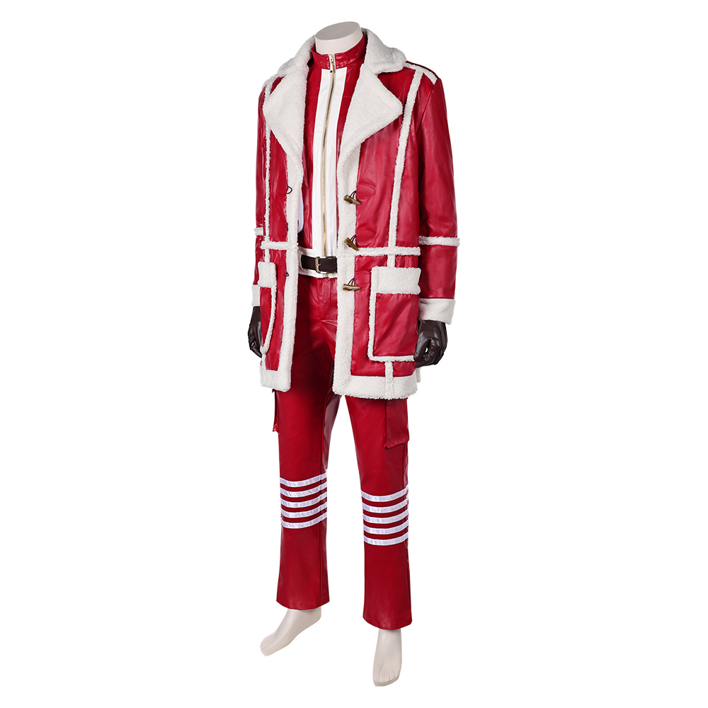 Red One (2024) Nick Men Red Jacket Fullset Outfits Christmas Carnival Cosplay Costume