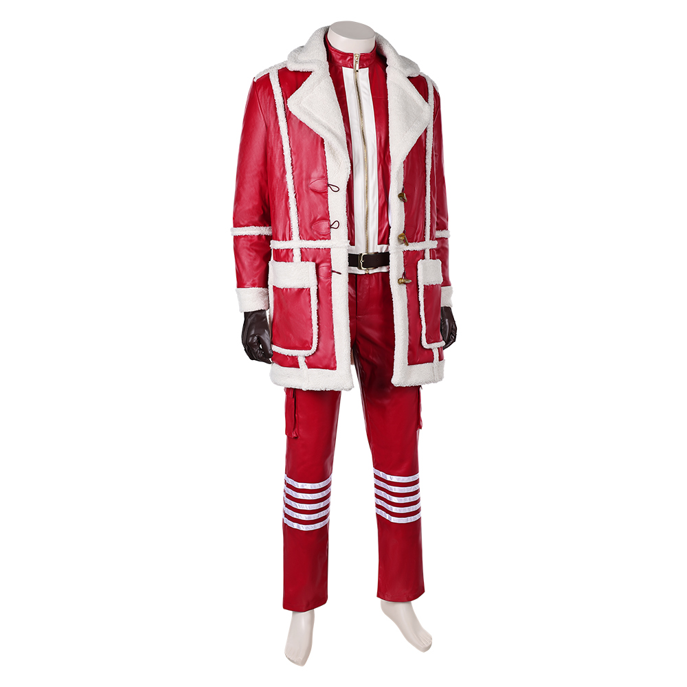 Red One (2024) Nick Men Red Jacket Fullset Outfits Christmas Carnival Cosplay Costume