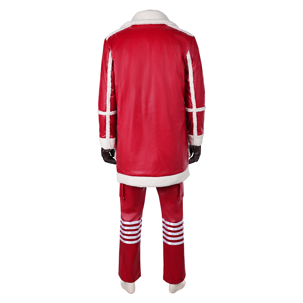 Red One (2024) Nick Men Red Jacket Fullset Outfits Christmas Carnival Cosplay Costume