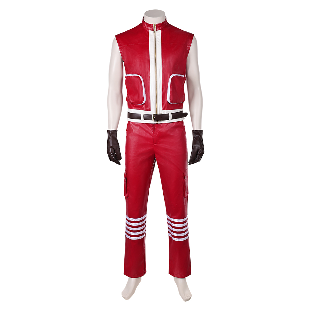 Red One (2024) Nick Men Red Jacket Fullset Outfits Christmas Carnival Cosplay Costume