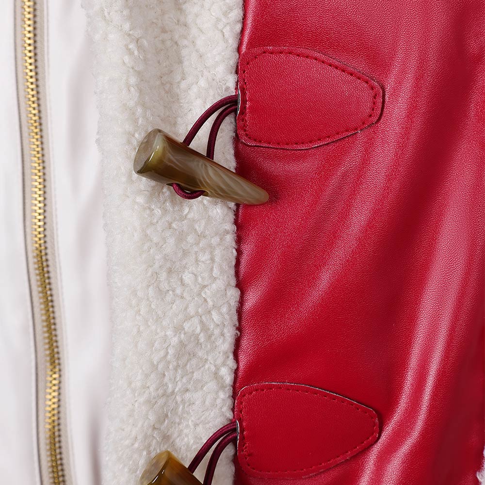 Red One (2024) Nick Men Red Jacket Fullset Outfits Christmas Carnival Cosplay Costume