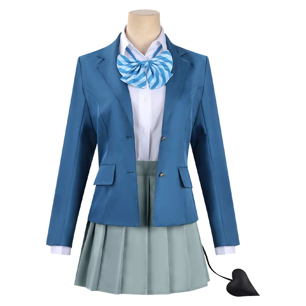 Kanan-sama Is Easy as Hell Kanan Takakiyo Women Blue Outfit Halloween Carnival Cosplay Costume