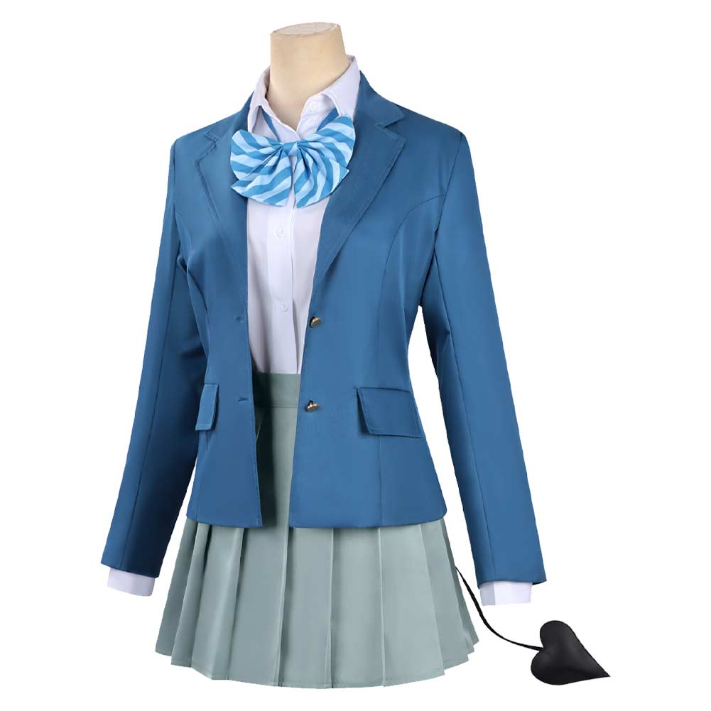 Kanan-sama Is Easy as Hell Kanan Takakiyo Women Blue Outfit Halloween Carnival Cosplay Costume