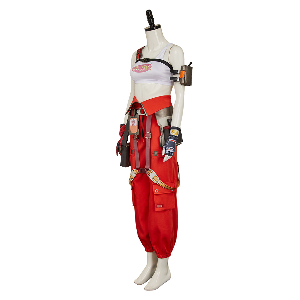 FragPunk Nitro Women Red Outfits Halloween Carnival Cosplay Costume