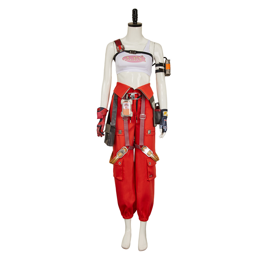 FragPunk Nitro Women Red Outfits Halloween Carnival Cosplay Costume