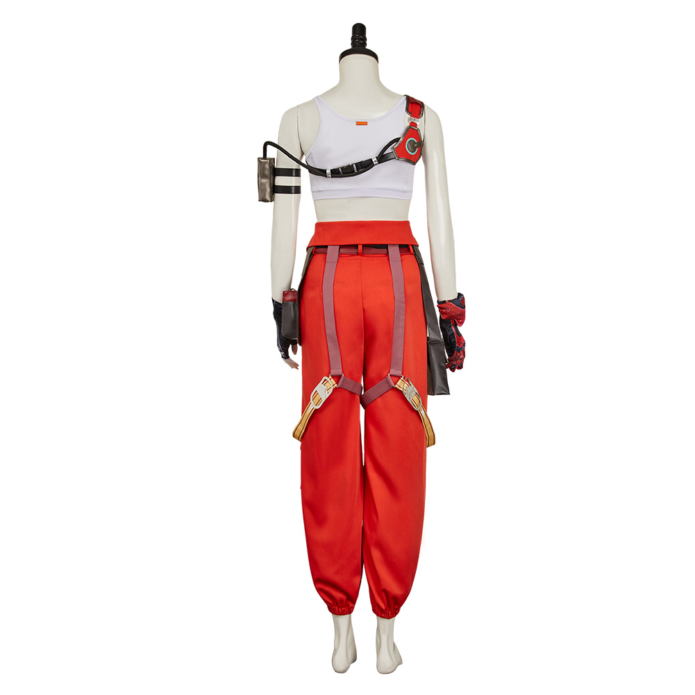 FragPunk Nitro Women Red Outfits Halloween Carnival Cosplay Costume