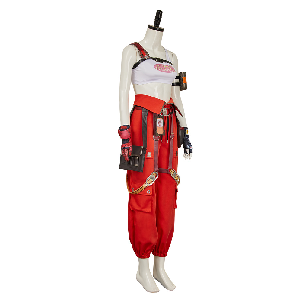 FragPunk Nitro Women Red Outfits Halloween Carnival Cosplay Costume