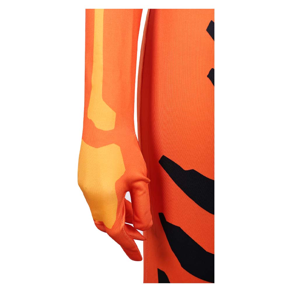 Invincible Season 4 Volcanikka Women Orange Jumpsuit Outfits Halloween Carnival Cosplay Costume