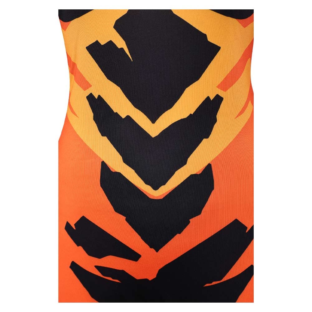 Invincible Season 4 Volcanikka Women Orange Jumpsuit Outfits Halloween Carnival Cosplay Costume