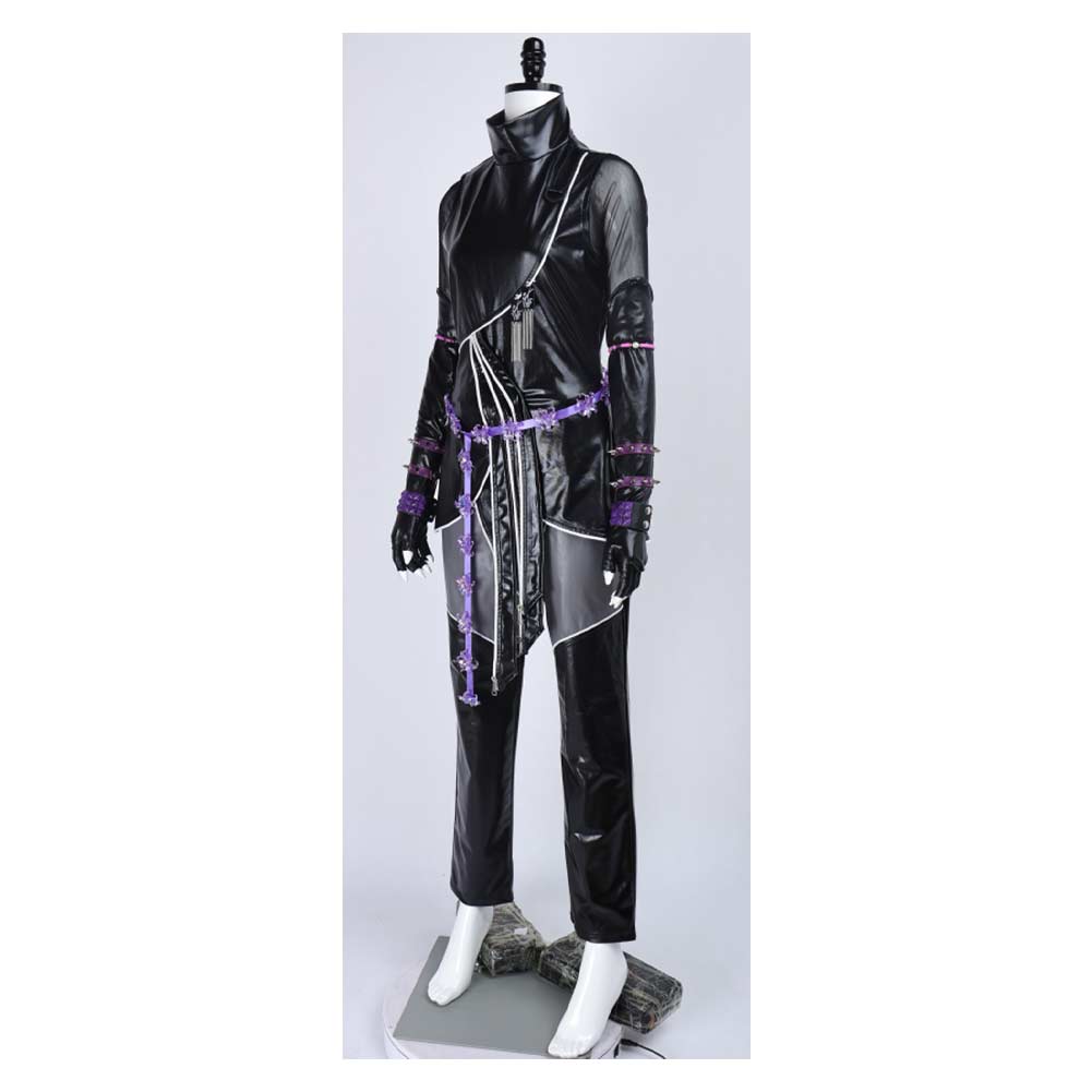 Kpop Demon Hunters Mira Black Battle Suit Halloween Carnival Party Cosplay Costume