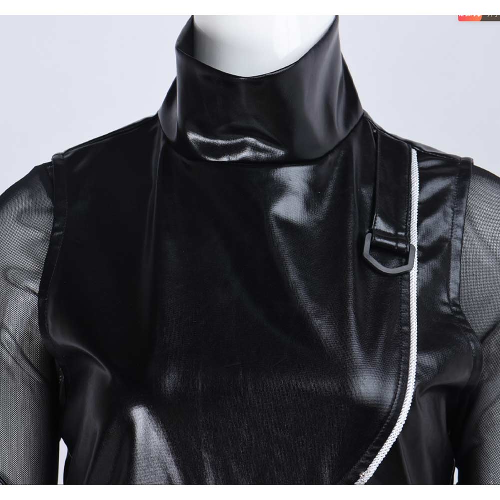 Kpop Demon Hunters Mira Black Battle Suit Halloween Carnival Party Cosplay Costume