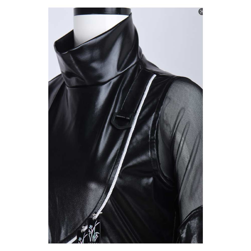 Kpop Demon Hunters Mira Black Battle Suit Halloween Carnival Party Cosplay Costume