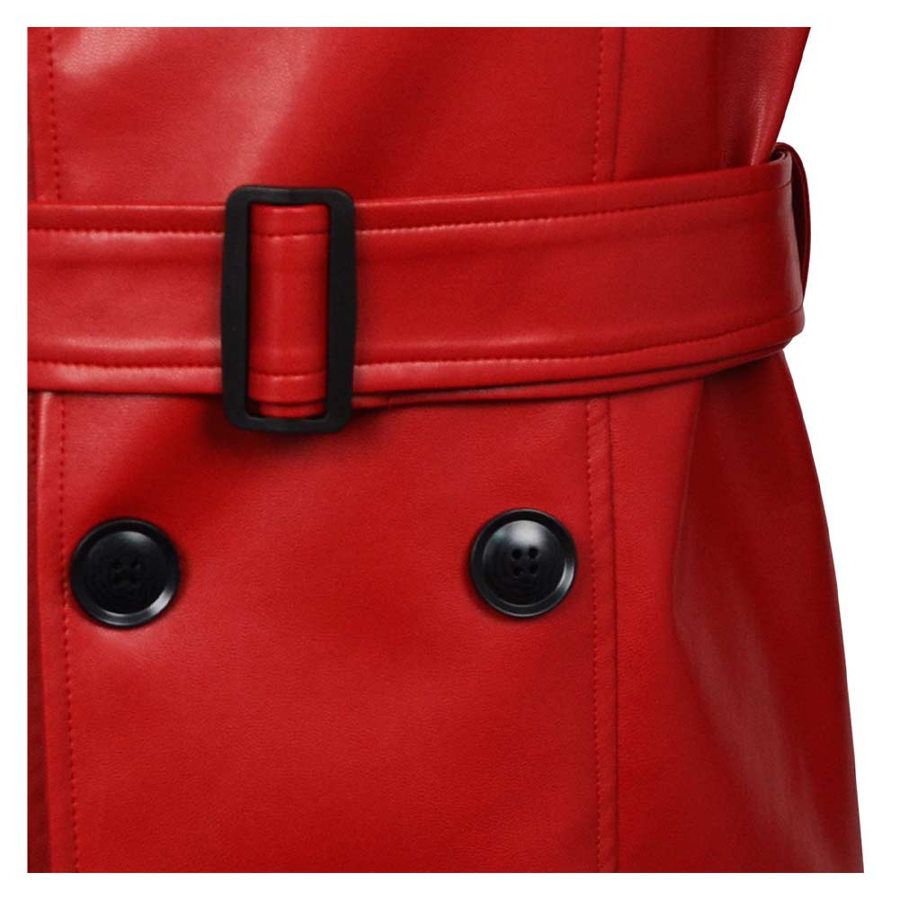 Homicipher Scarlet Rain Men Red Overcoat Outfits Halloween Carnival Cosplay Costume