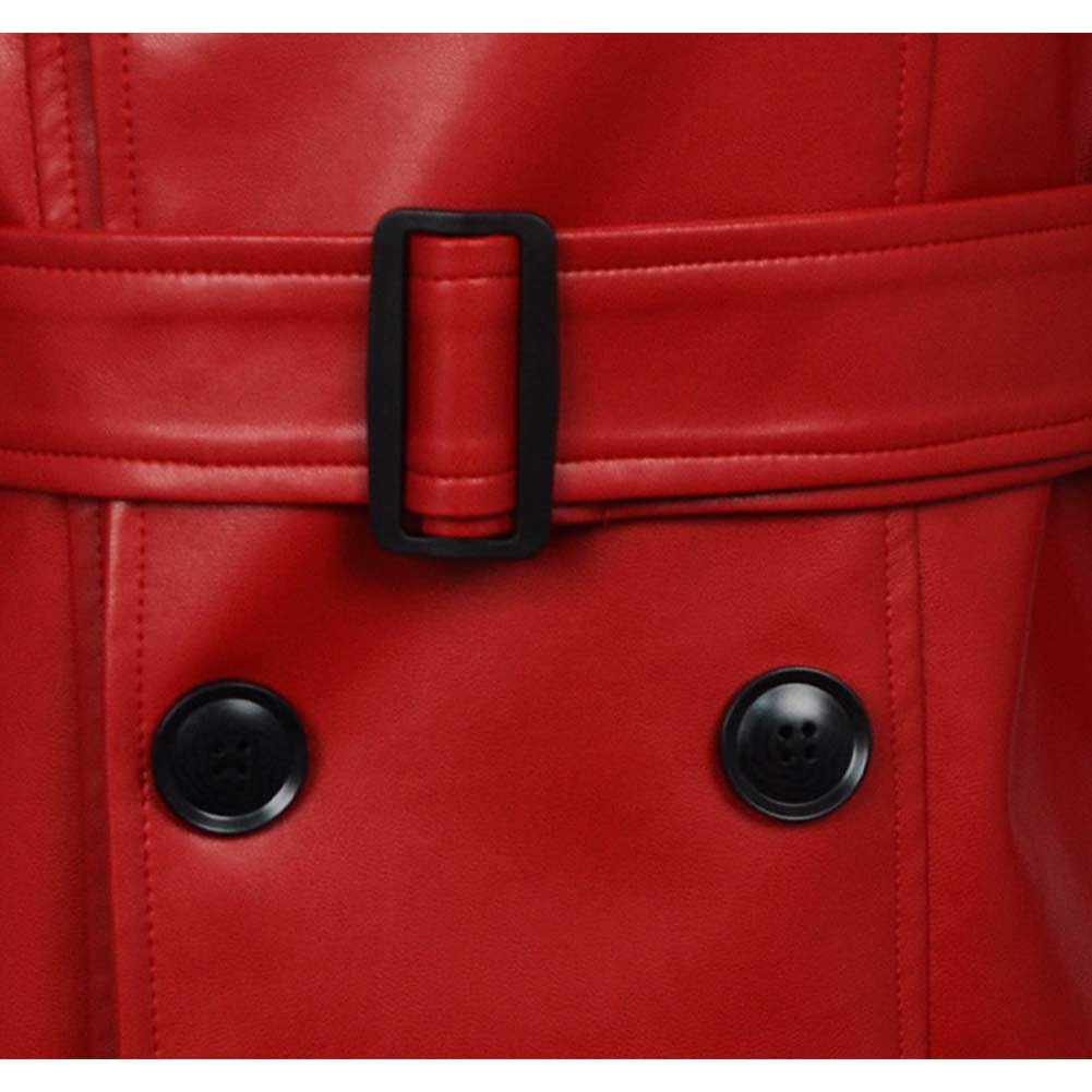 Homicipher Scarlet Rain Men Red Overcoat Outfits Halloween Carnival Cosplay Costume