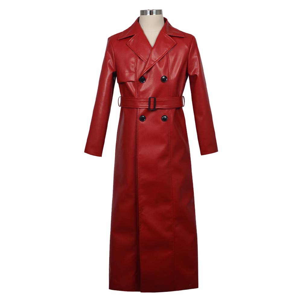 Homicipher Scarlet Rain Men Red Overcoat Outfits Halloween Carnival Cosplay Costume