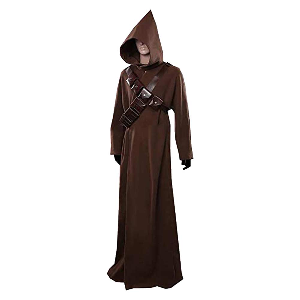 SW Jawa Adult Brown Robe Outfits Halloween Carnival Cosplay Costume