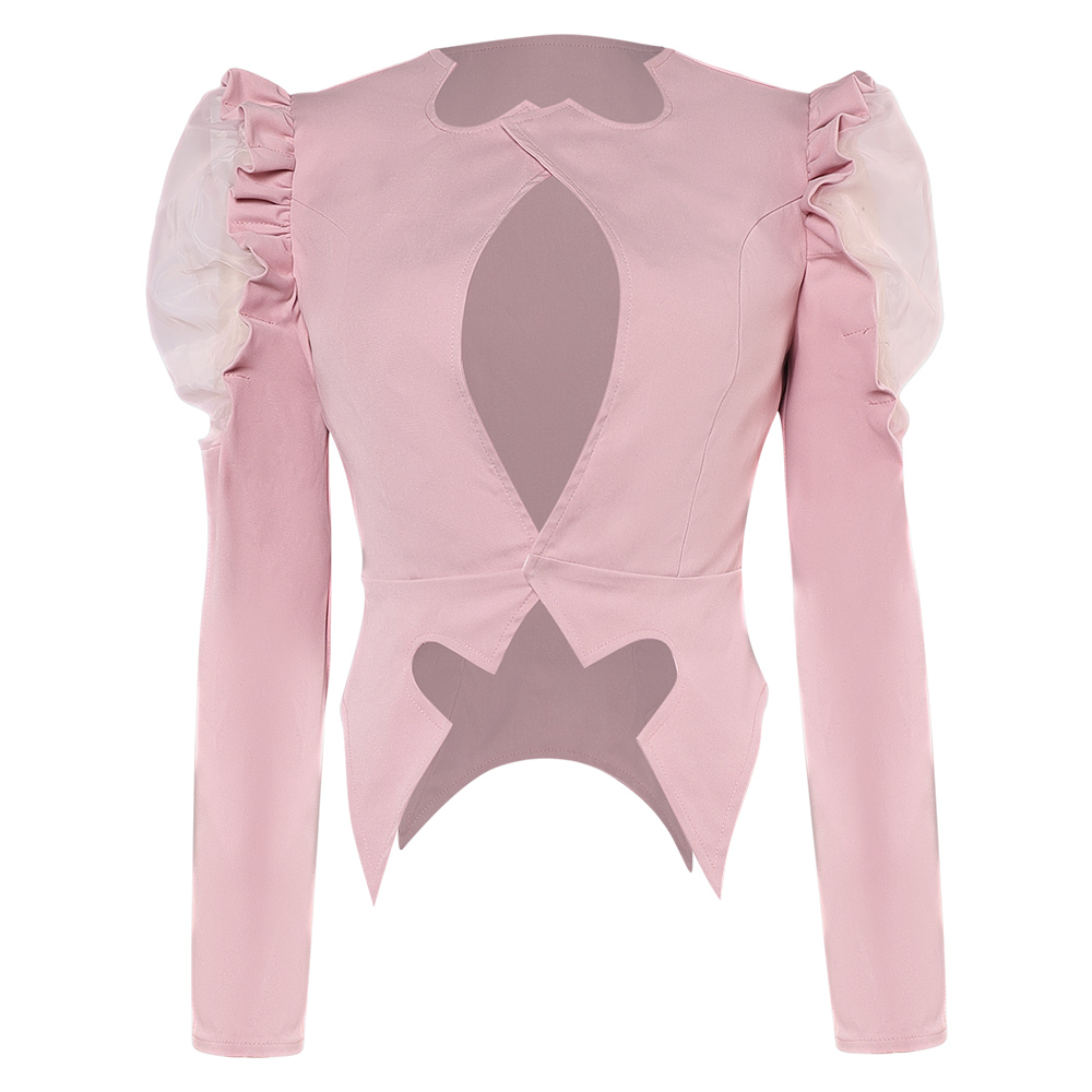 Wicked (2024) Glinda Pink Top Outfits Halloween Carnival Cosplay Costume