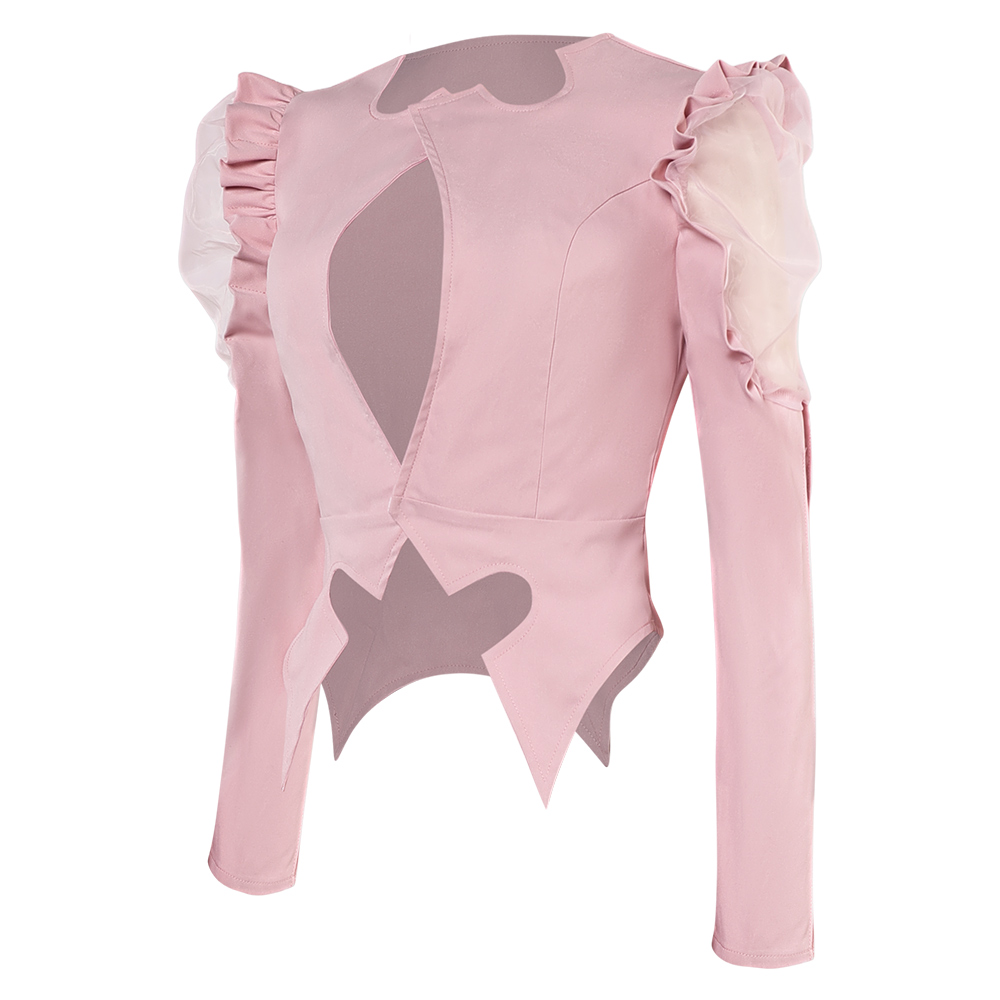 Wicked (2024) Glinda Pink Top Outfits Halloween Carnival Cosplay Costume