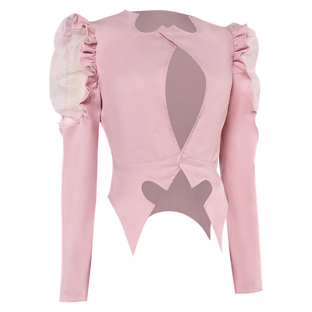 Wicked (2024) Glinda Pink Top Outfits Halloween Carnival Cosplay Costume