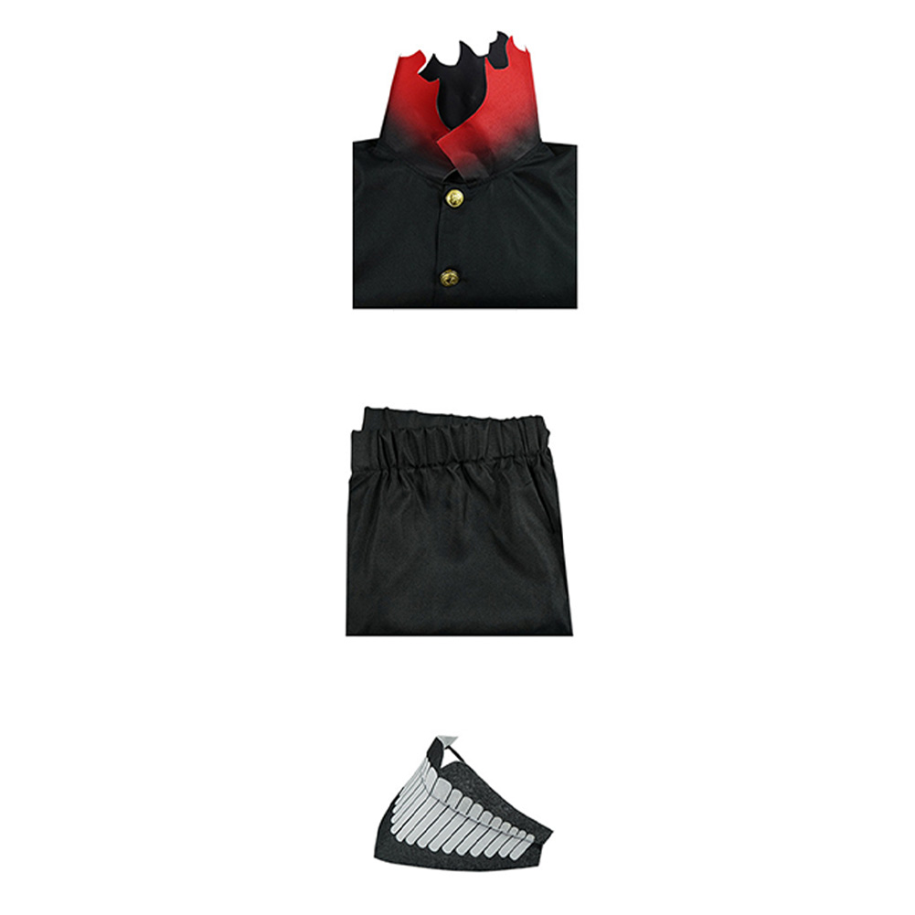 Dandadan Okarun Black Red Coat Outfits Halloween Carnival Cosplay Costume