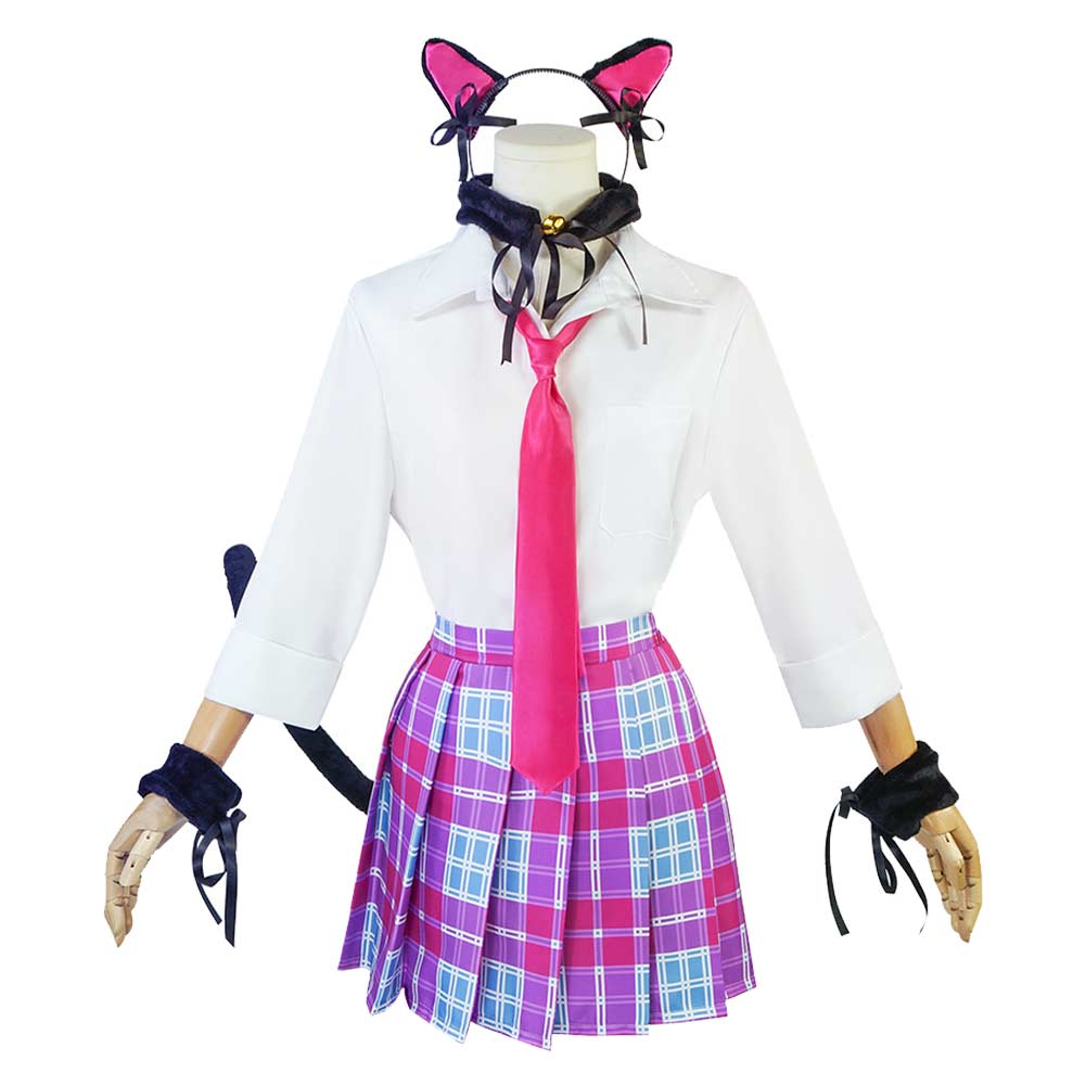 My Dress-Up Darling Marin Kitagawa Cat Ears School Uniform Halloween Carnival Party Cosplay Costume