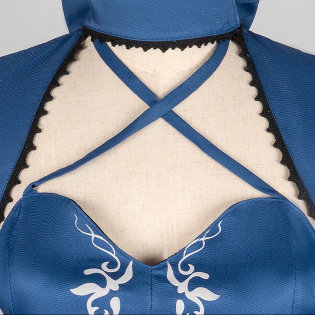 Fate/stay night Saber Altria Pendragon Women Blue Dress Outfits Halloween Carnival Cosplay Costume