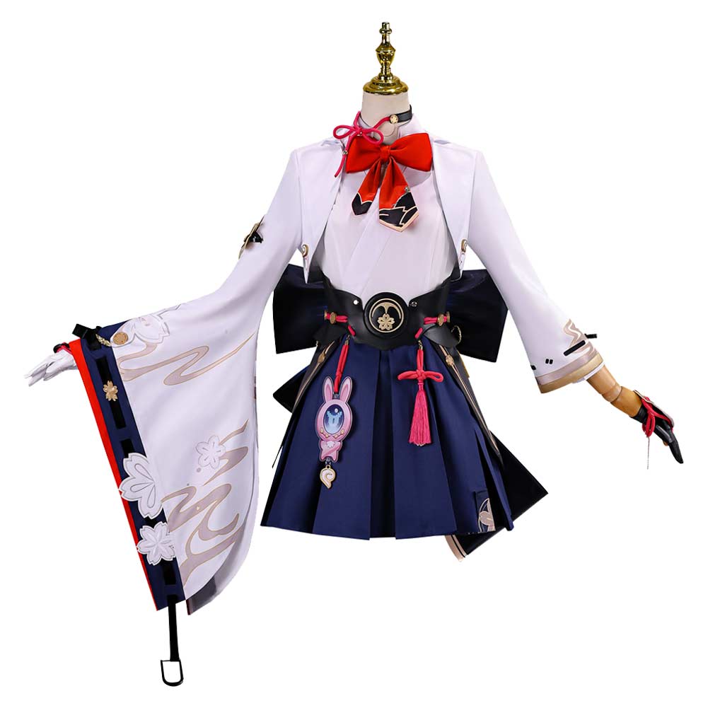 Honkai: Star Rail Evanescia Women White Outfit Halloween Carnival Cosplay Costume