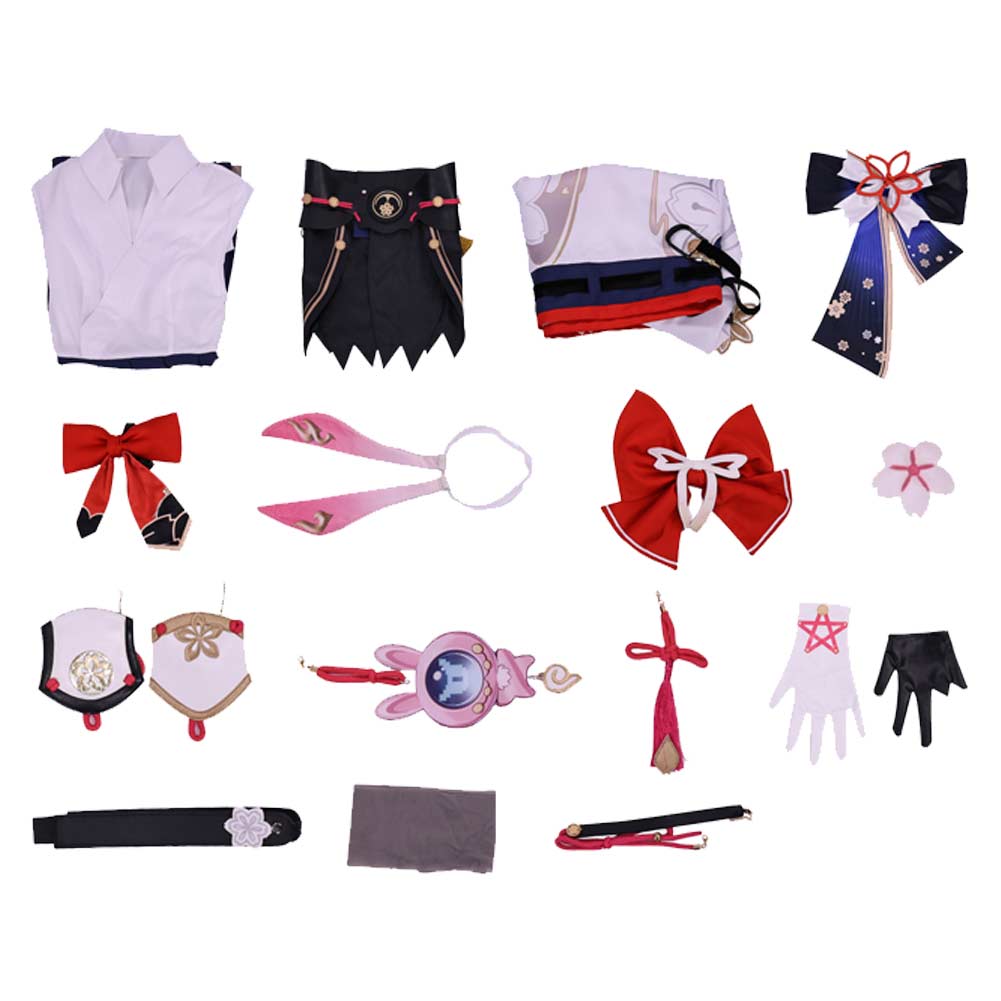 Honkai: Star Rail Evanescia Women White Outfit Halloween Carnival Cosplay Costume