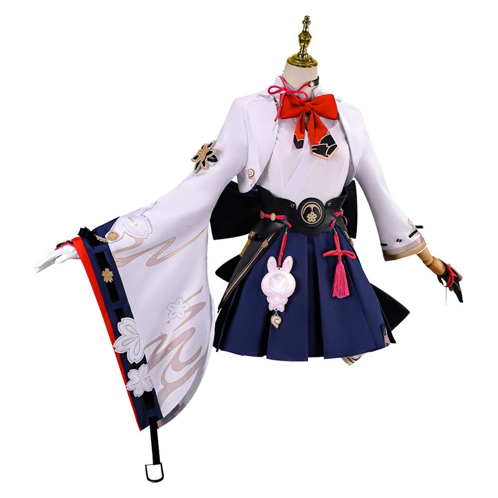 Honkai: Star Rail Evanescia Women White Outfit Halloween Carnival Cosplay Costume