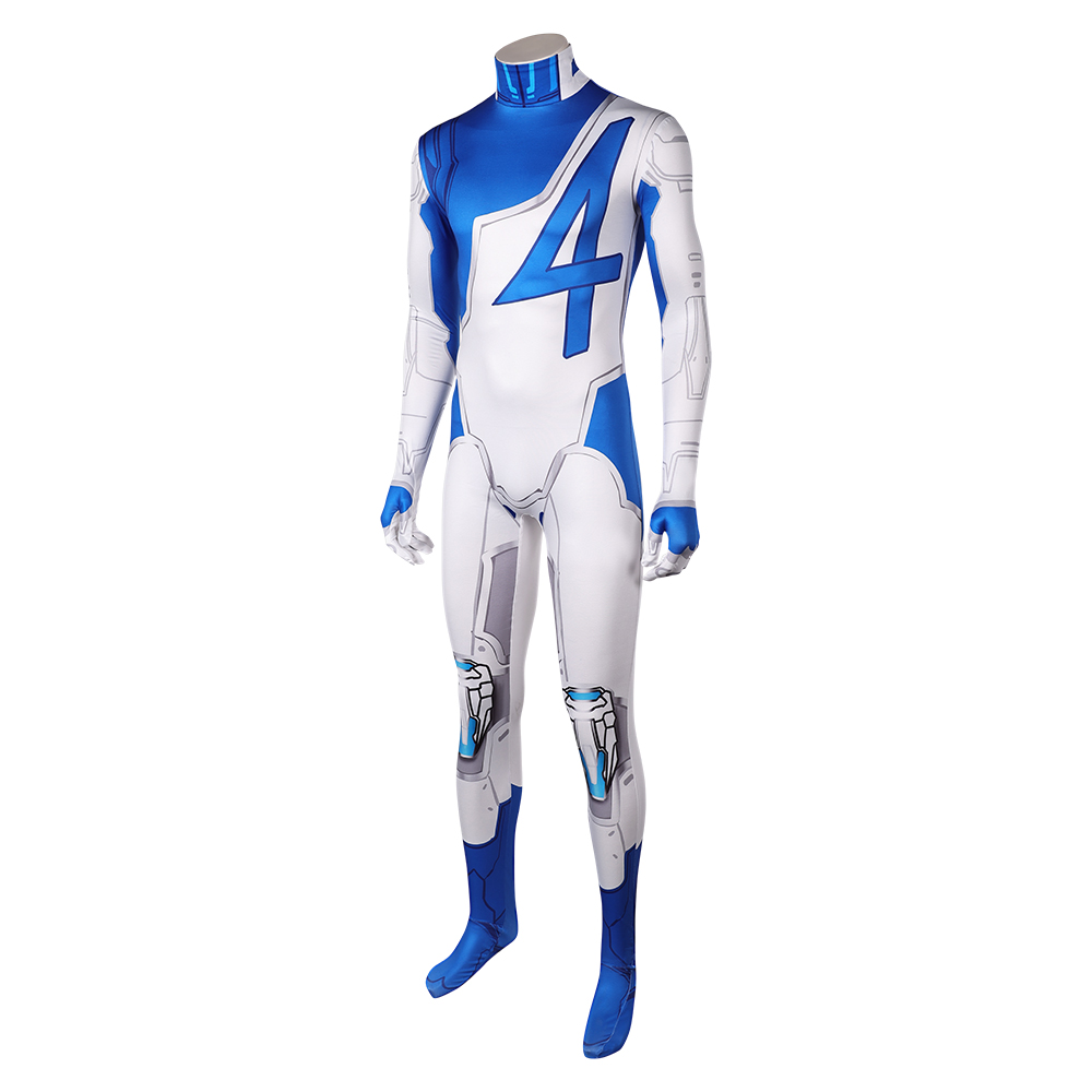 Rivals Mr.Fantastc Reed Richards Jumpsuit Outfit Halloween Carnival Cosplay Costume
