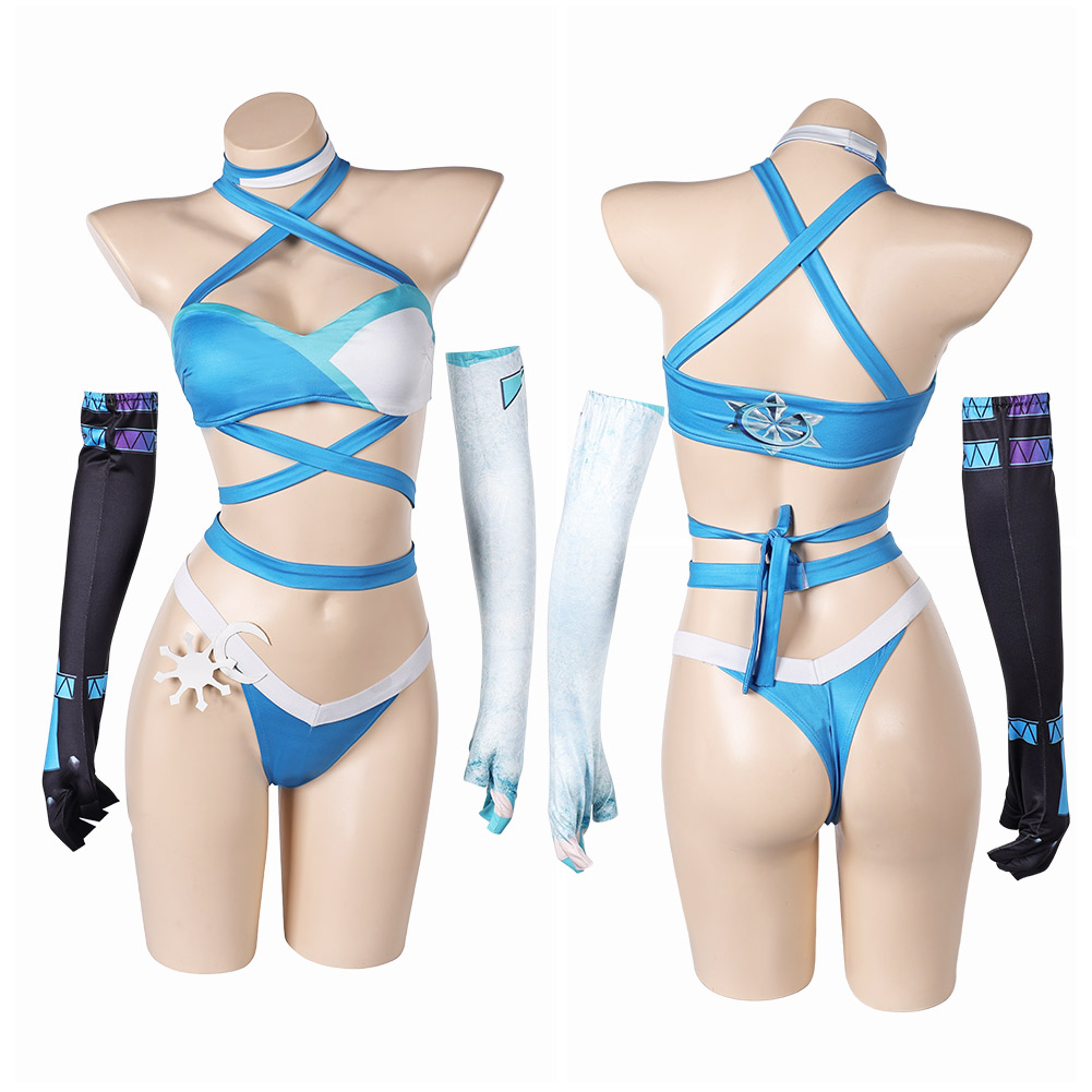 Rivals Luna Snow Women Sexy Straps Lingerie Outfits Halloween Carnival Cosplay Costume