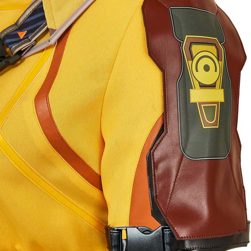 FragPunk Hollowpoint Women Yellow Outfits Halloween Carnival Cosplay Costume