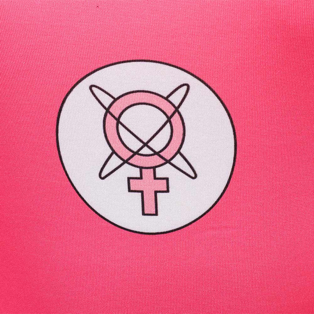 Invincible Atom Eve Woman Pink Swimsuit with Sleeve Outfits Halloween Carnival Cosplay Costume