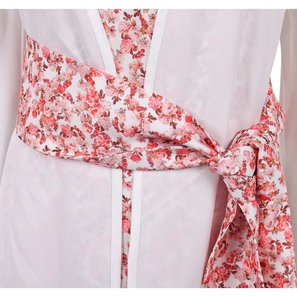 ABBA  Anni-Frid Synni Lyngstad Pink Robe Dress Outfits Halloween Carnival Party Cosplay Costume