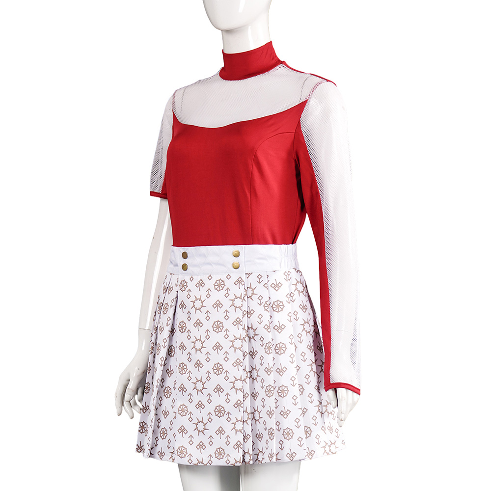 Zombies 4 Addison Kids Children White Dress Halloween Carnival Party Cosplay Costume