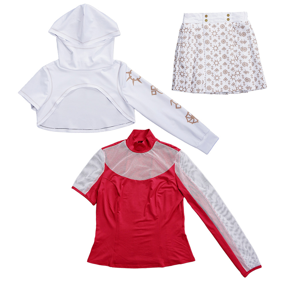 Zombies 4 Addison Kids Children White Dress Halloween Carnival Party Cosplay Costume