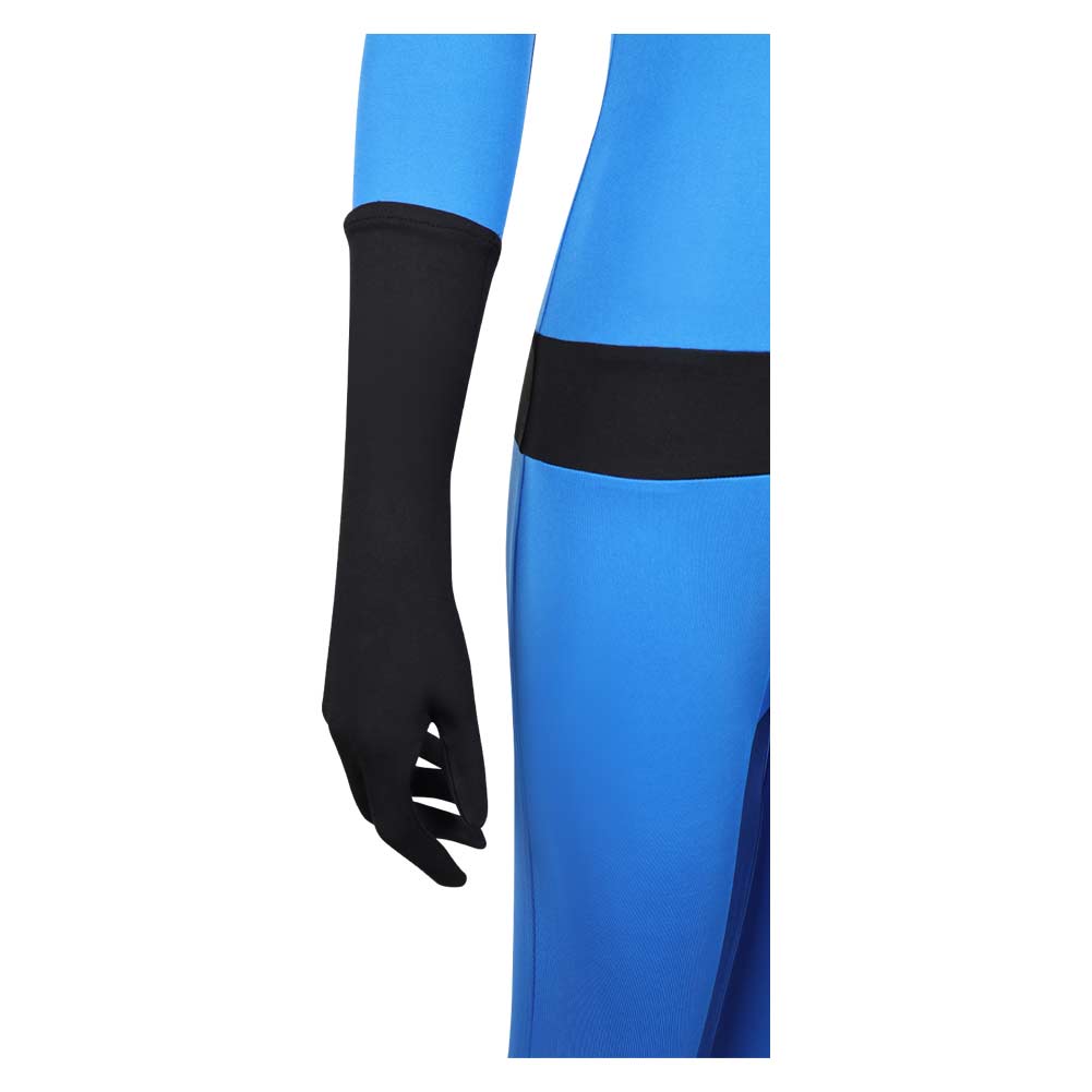 Invisible Woman Blue Jumpsuit Halloween Carnival Party Cosplay Costume
