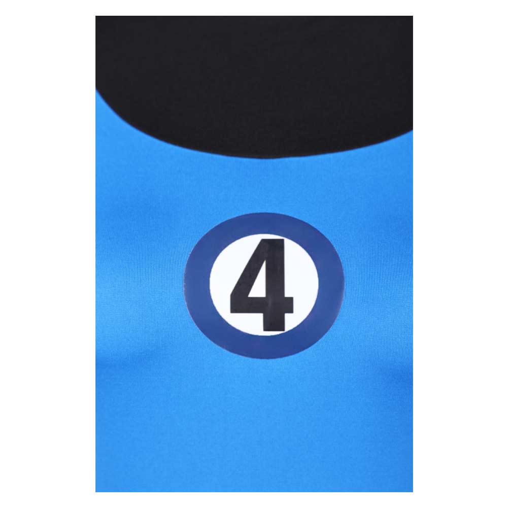 Invisible Woman Blue Jumpsuit Halloween Carnival Party Cosplay Costume