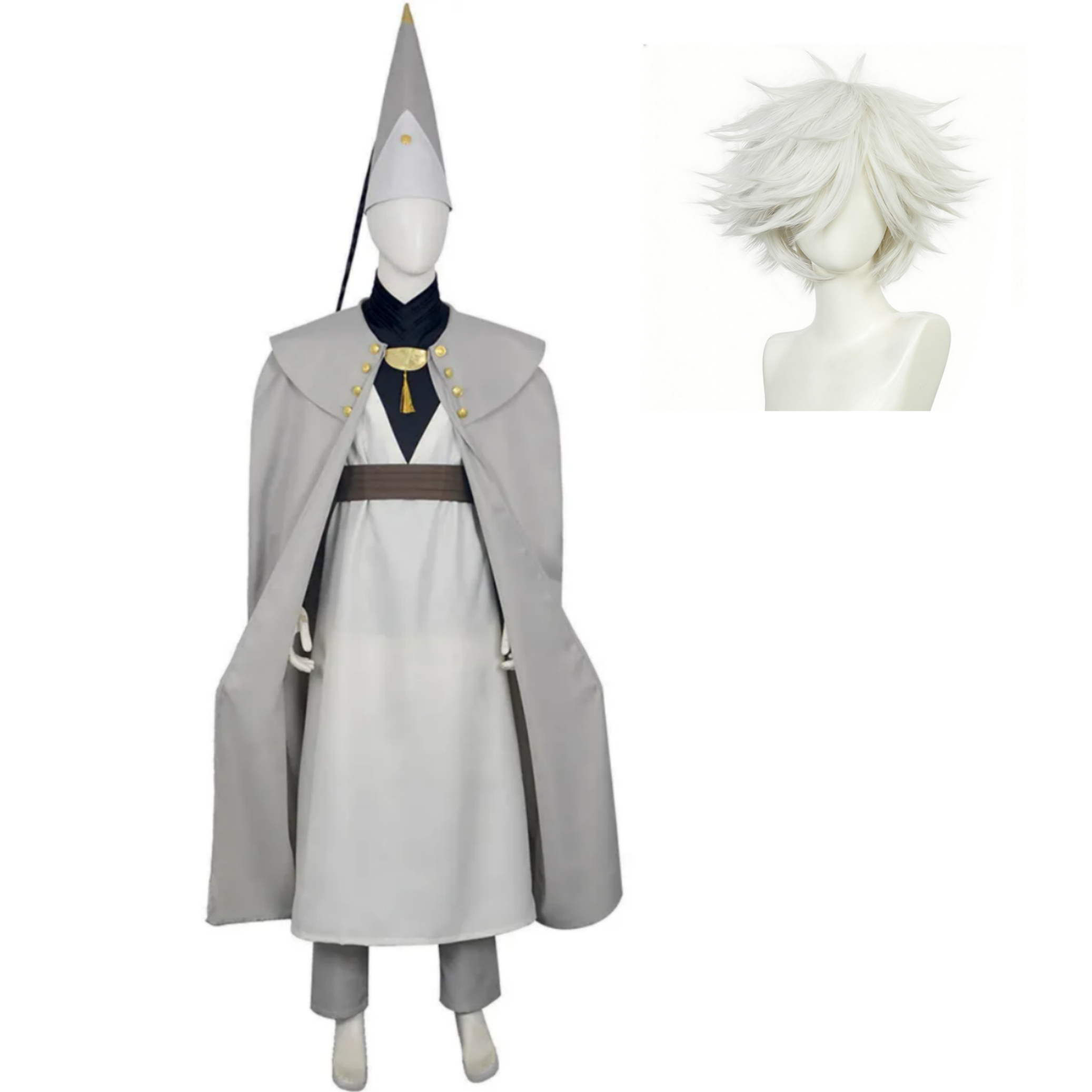 Tongari Boushi no Atelier Qifrey White Outfit Halloween Carnival Cosplay Costume