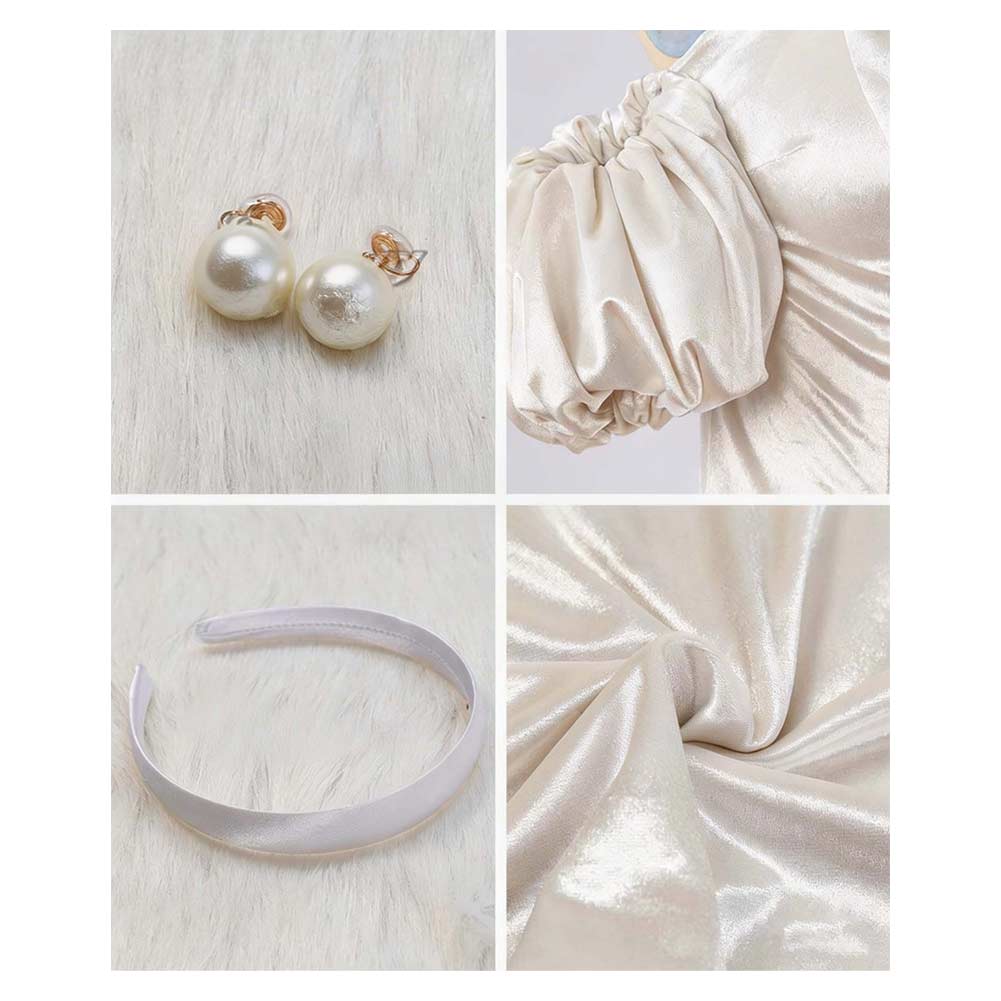 Alien Stage Sua Women White Dress Outfits Halloween Carnival Cosplay Costume