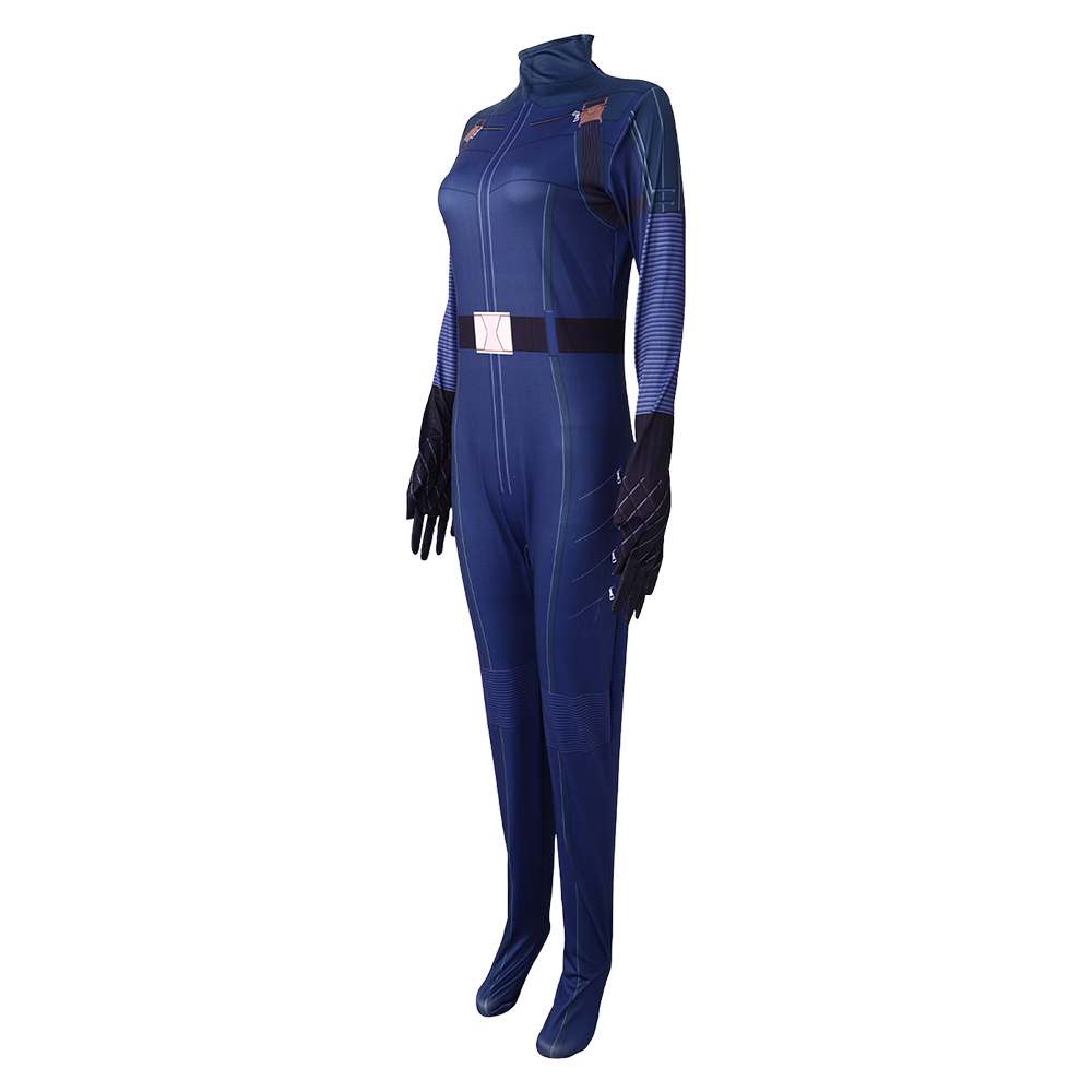 Thunderbolts (2025) Yelena Belova Women Blue Jumpsuit Outfits Halloween Carnival Cosplay Costume