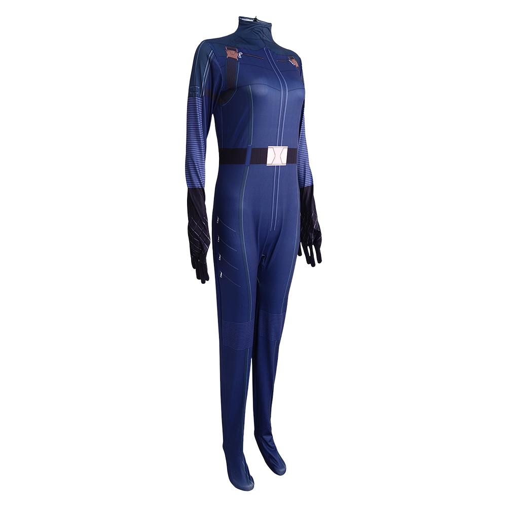 Thunderbolts (2025) Yelena Belova Women Blue Jumpsuit Outfits Halloween Carnival Cosplay Costume