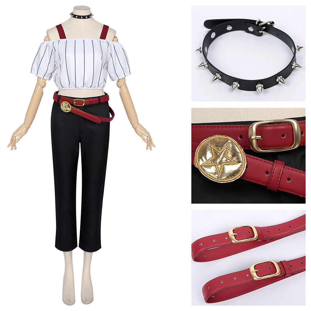 Kirara Hoshi White Outfit Halloween Carnival Cosplay Costume