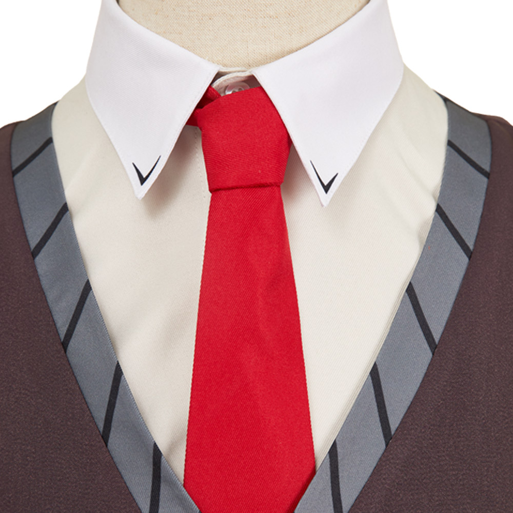 Hazbin Hotel Season 2 VOX Grey Uniform Outfit Halloween Carnival Cosplay Costume