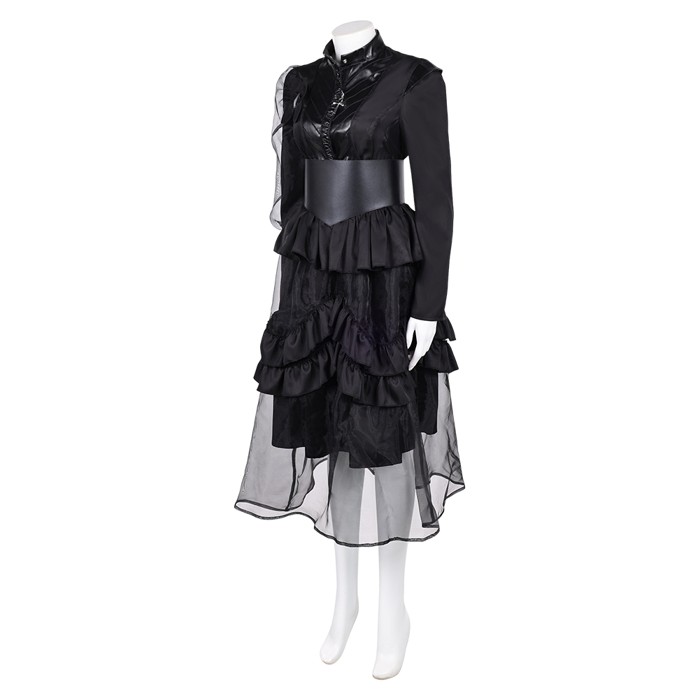 The Sandman Season 2 Death Black Gothic Dress Halloween Carnival Party Cosplay Costume