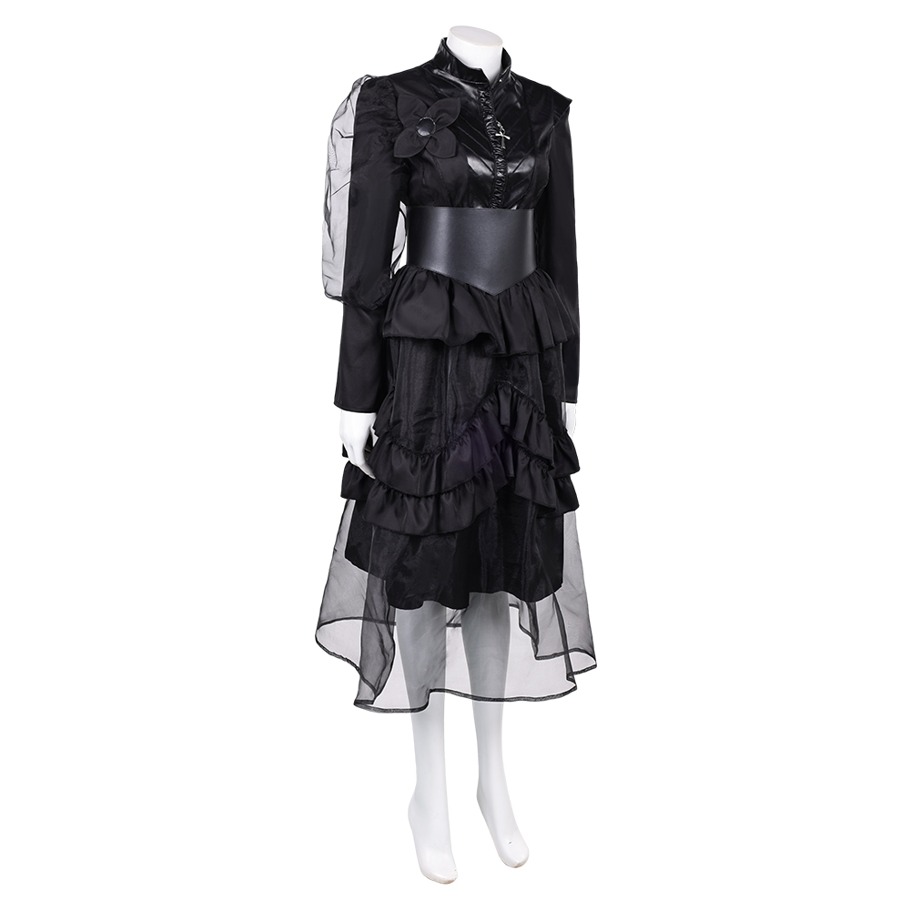 The Sandman Season 2 Death Black Gothic Dress Halloween Carnival Party Cosplay Costume