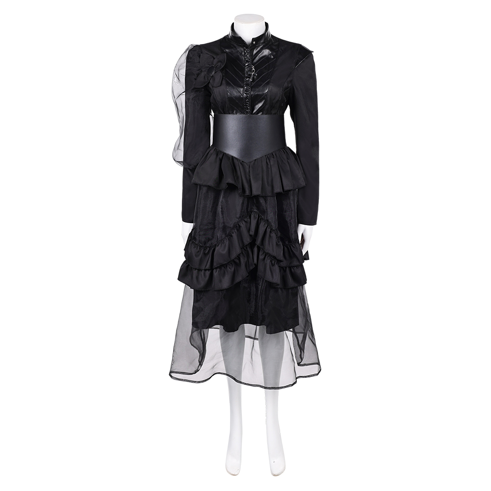 The Sandman Season 2 Death Black Gothic Dress Halloween Carnival Party Cosplay Costume