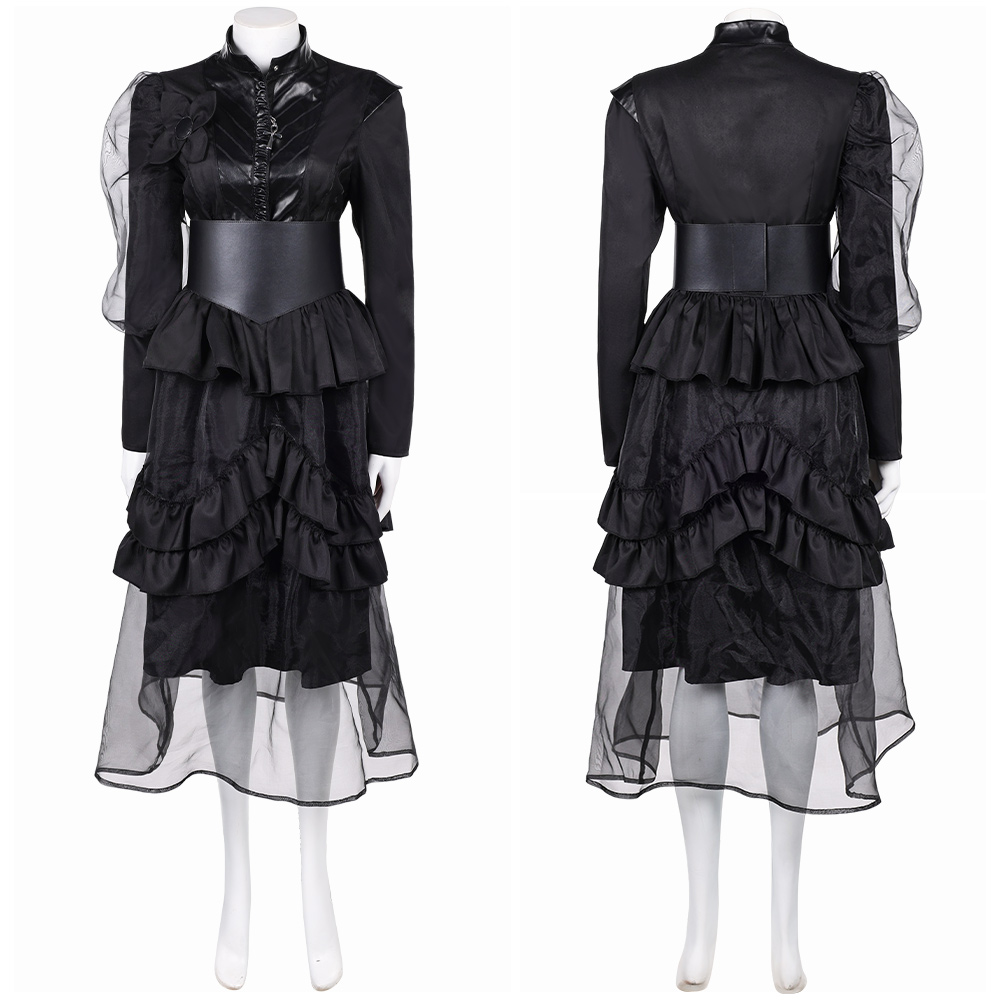 The Sandman Season 2 Death Black Gothic Dress Halloween Carnival Party Cosplay Costume